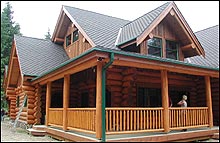 Log cabin restoration in Arkansas