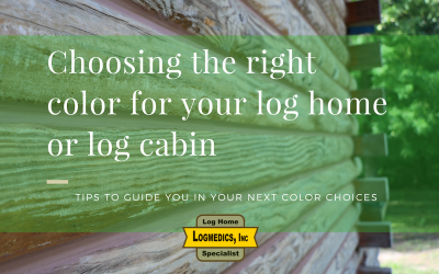 Choosing the right color for your log home or log cabin